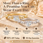 A Promise You Can Wear Every Day — Heart-Cut 5A CZ “I Promise You” Ring in 925 Sterling Silver | Gold or Silver | Last Day Sale-90% OFF🔥