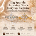The Marquise That Makes Every Hand Look More Elegant — Brilliant Lab-Grown Diamond Twist Ring for Everyday Sparkle | Gold or Silver | Last Day Sale-90% OFF🔥