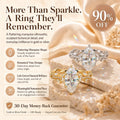 The Marquise Crown Lab-Grown Diamond Ring Set — A Three-Piece Bridal Stack Made for Your Forever | Gold or Silver | Last Day Sale-90% OFF🔥