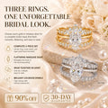 Three Rings, One Love Story — The Complete 3-Piece Marquise Moissanite Bridal Stack for the Promise, the Yes, and Forever After | Gold or Silver | Last Day Sale-90% OFF🔥