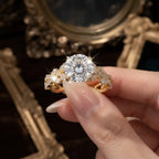 Timeless Elegance: Vintage Twisted Lab Diamond Anniversary Ring in 14K Gold--Last Day Sale-90% OFF🔥