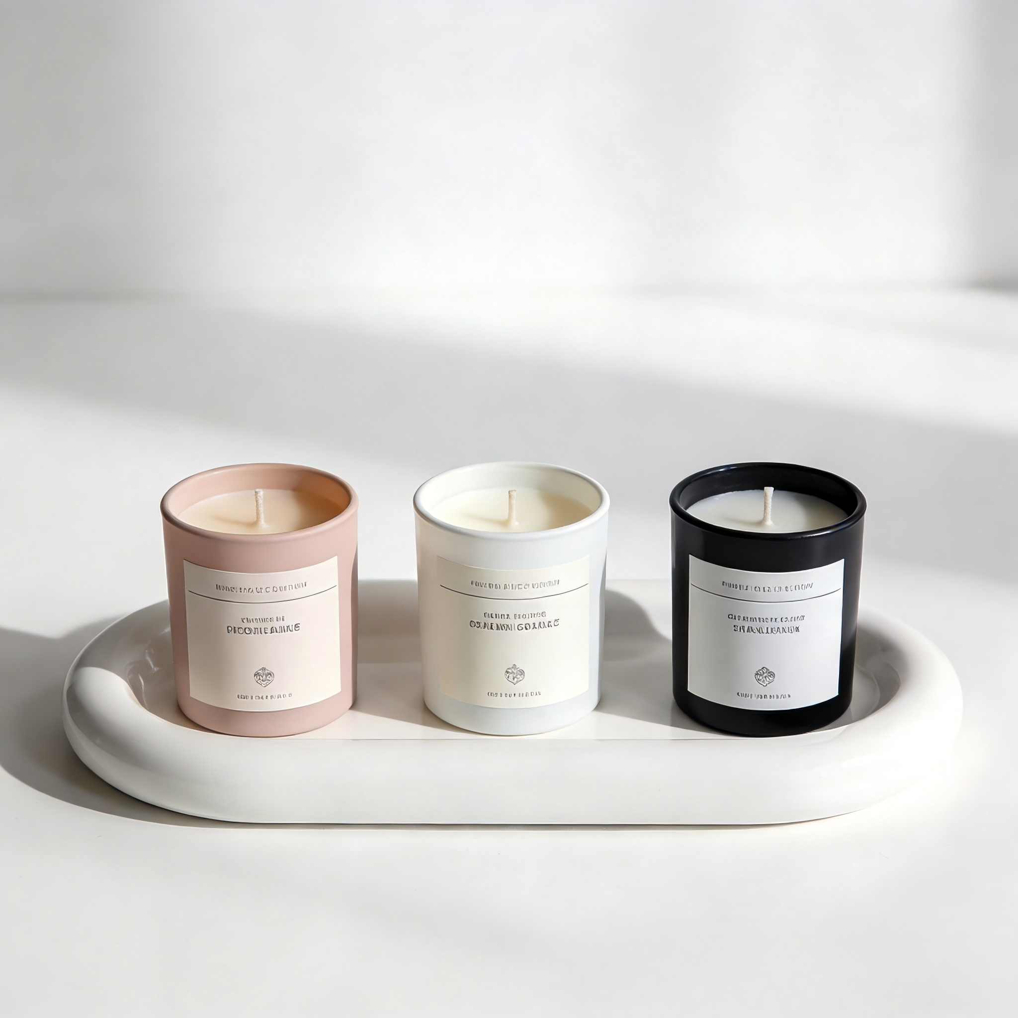 Modern Aromatherapy Candle in Matte Glass