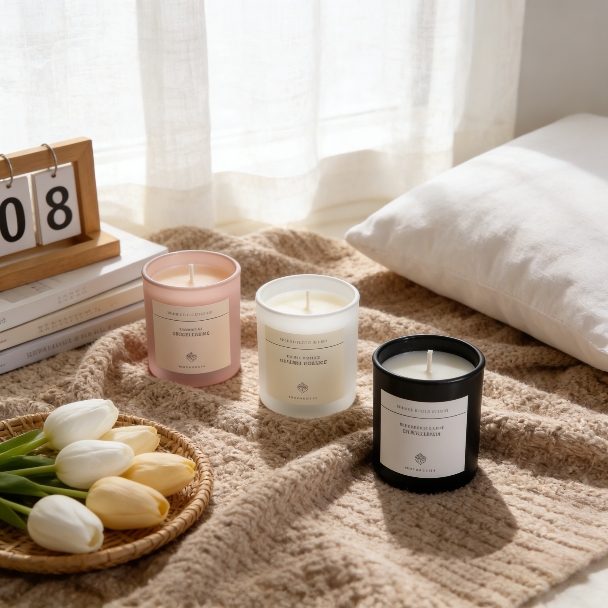 Modern Aromatherapy Candle in Matte Glass