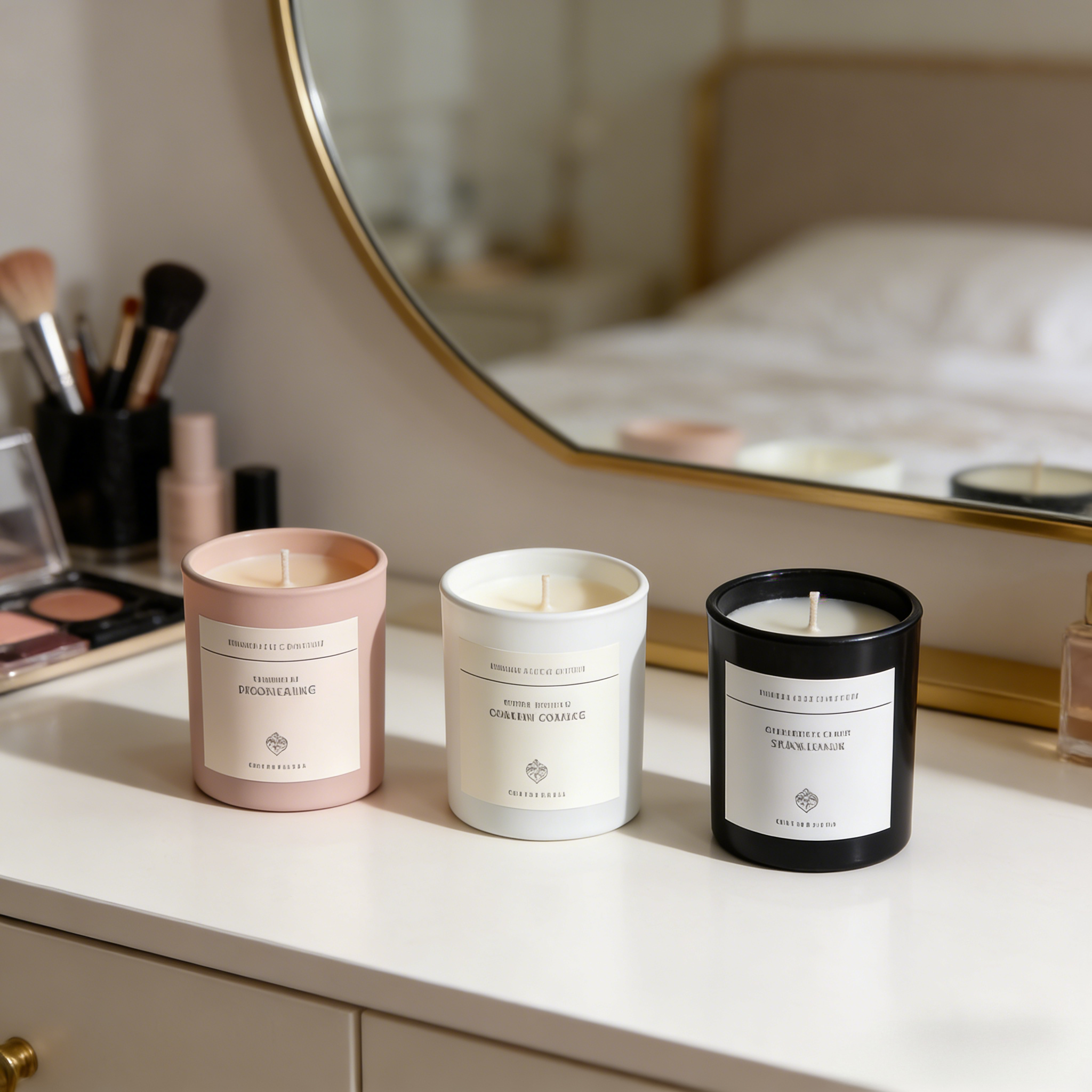 Modern Aromatherapy Candle in Matte Glass