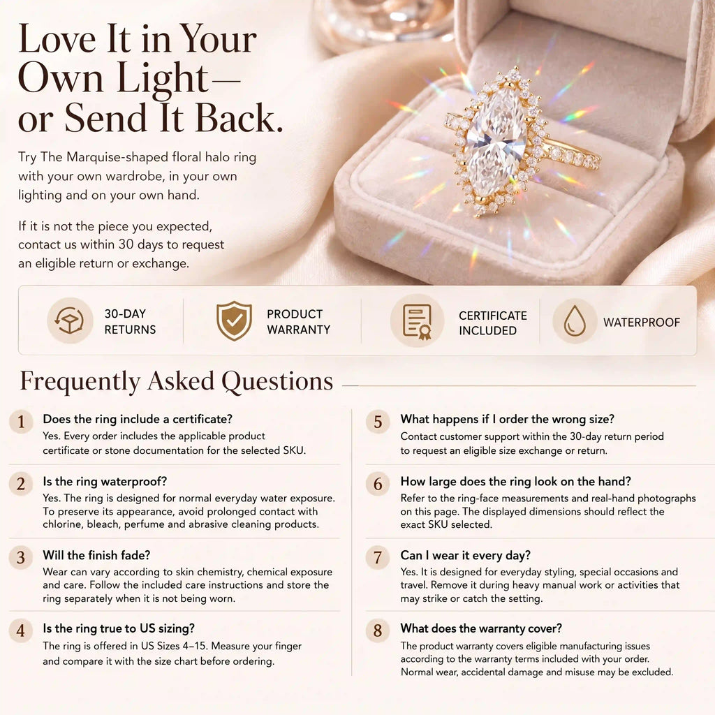 A Timeless Marquise Ring Designed To Make Every Moment Feel More Beautiful — Elegant Sparkle You’ll Love Wearing Every Day-Last Day Sale-90% OFF🔥