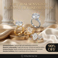 Csandiva™ The "Heiress" Flawless Moissanite Statement Ring | $15k Megawatt Brilliance, Passes Testers, Hypoallergenic (Sizes 4-15) | Last Day 90% OFF 🔥