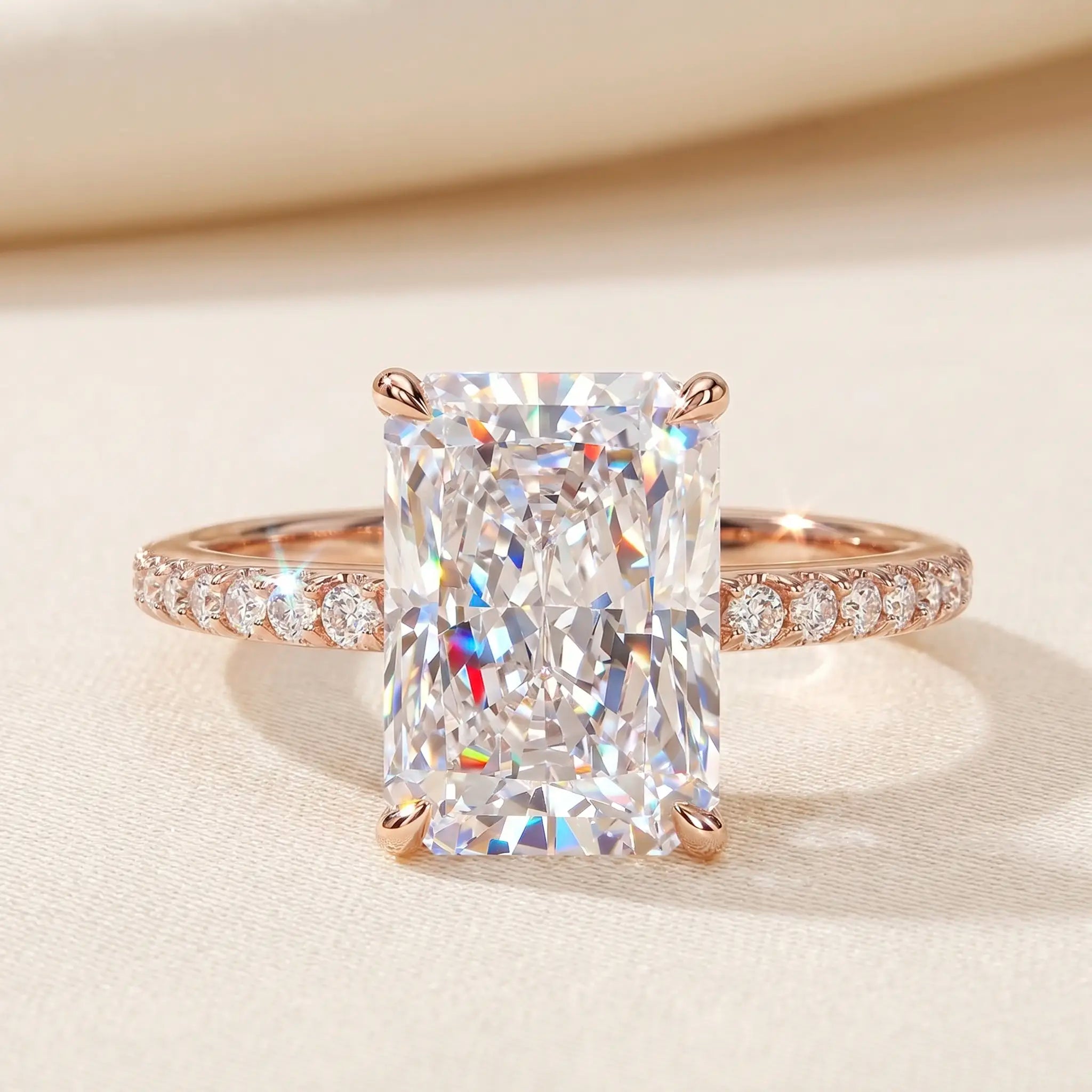 csandiva™ The "Timeless" 9.0ct Radiant Ring - Smart Luxury Alternative & Zero Anxiety Glamour | Claim 90% OFF Last Day🔥