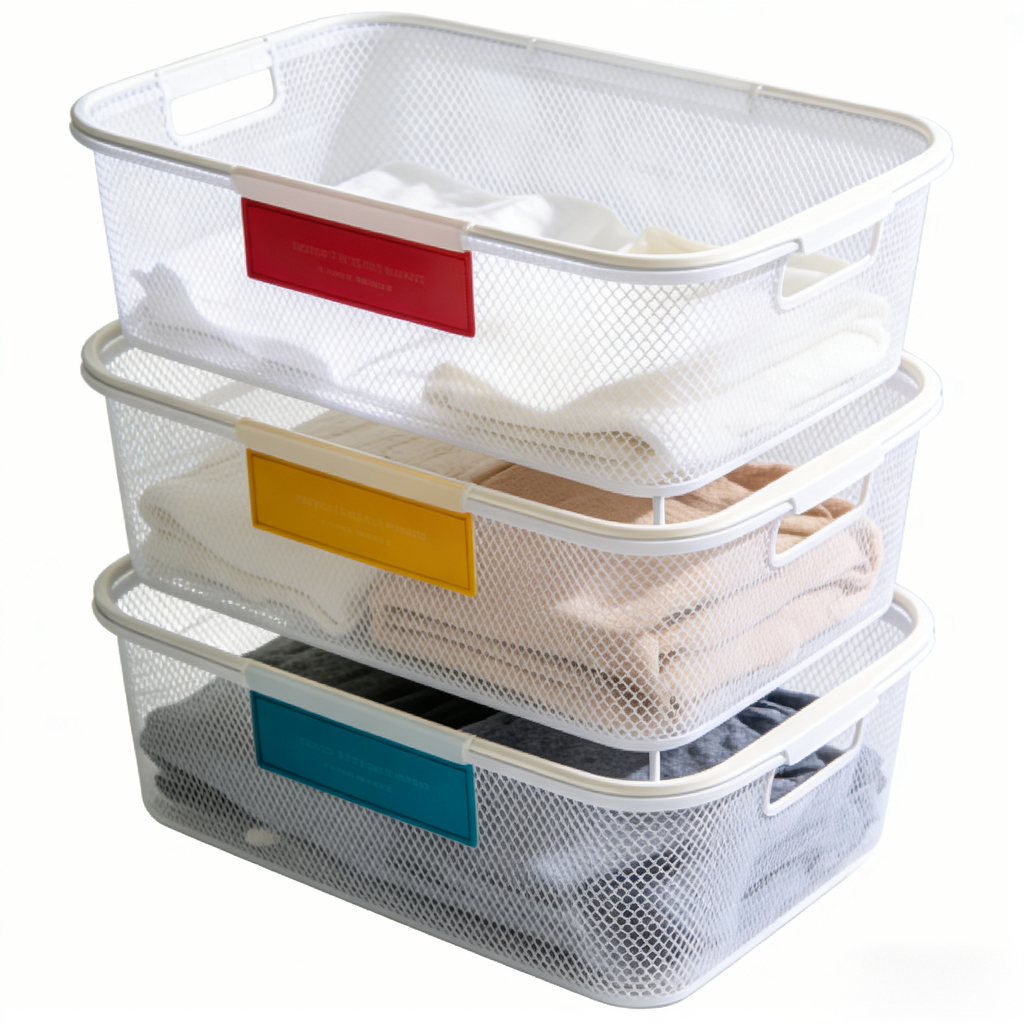 Breathable Stackable Closet Storage Bins