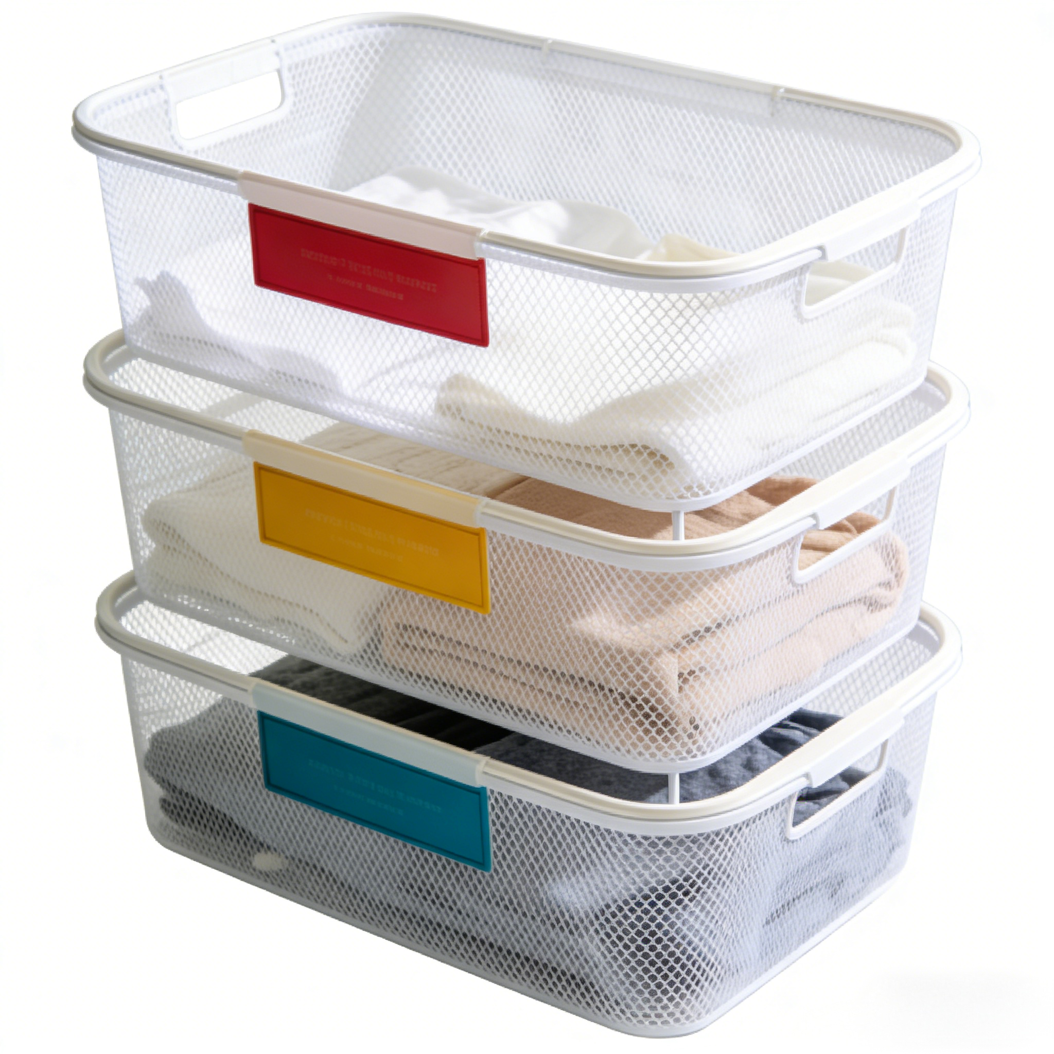 Breathable Stackable Closet Storage Bins
