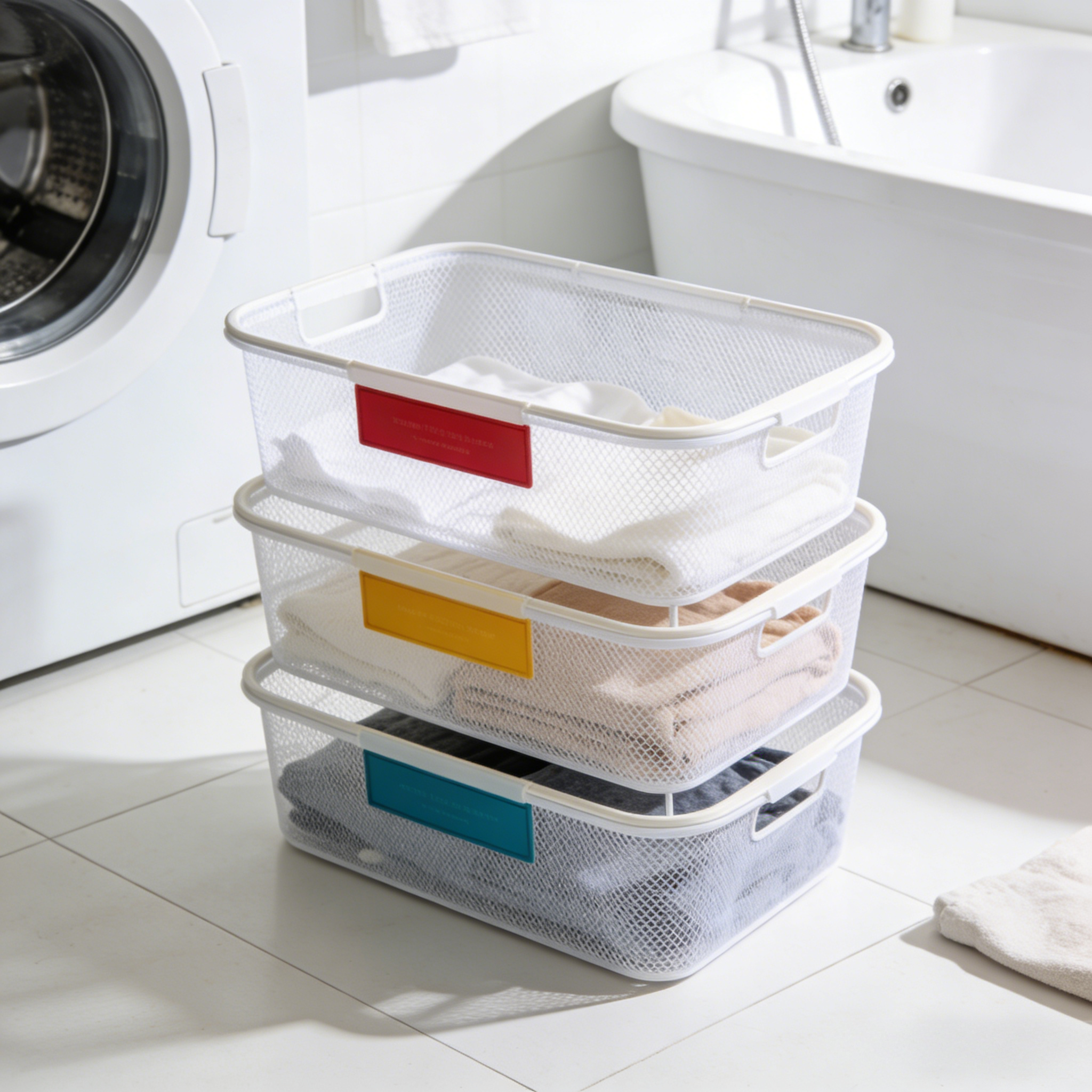 Breathable Stackable Closet Storage Bins