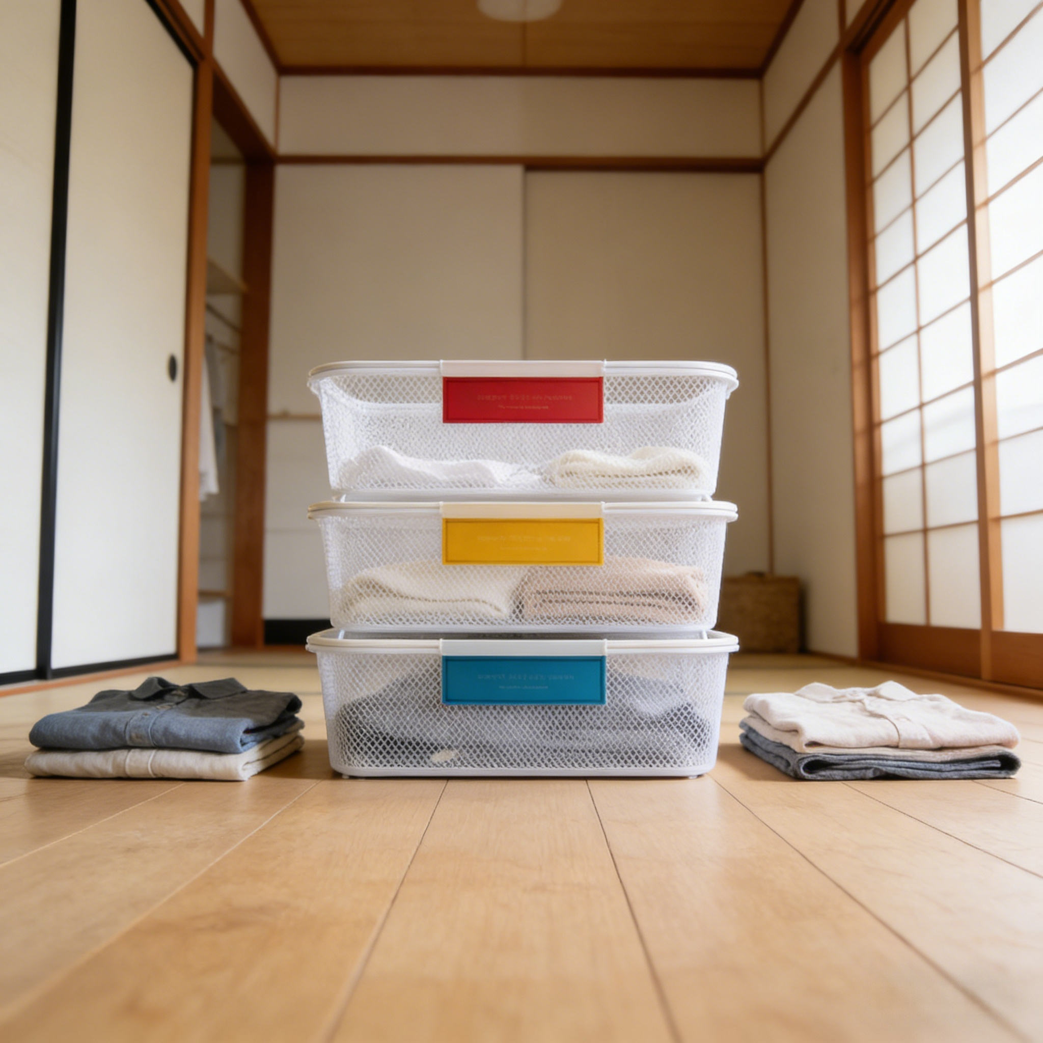 Breathable Stackable Closet Storage Bins