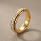 The Viral 18K Artisan Mindfulness Spinner Ring | Whisper-Quiet Elegance, Zero Green Fingers & A $10,000 Look | Last Day Sale-90% OFF🔥