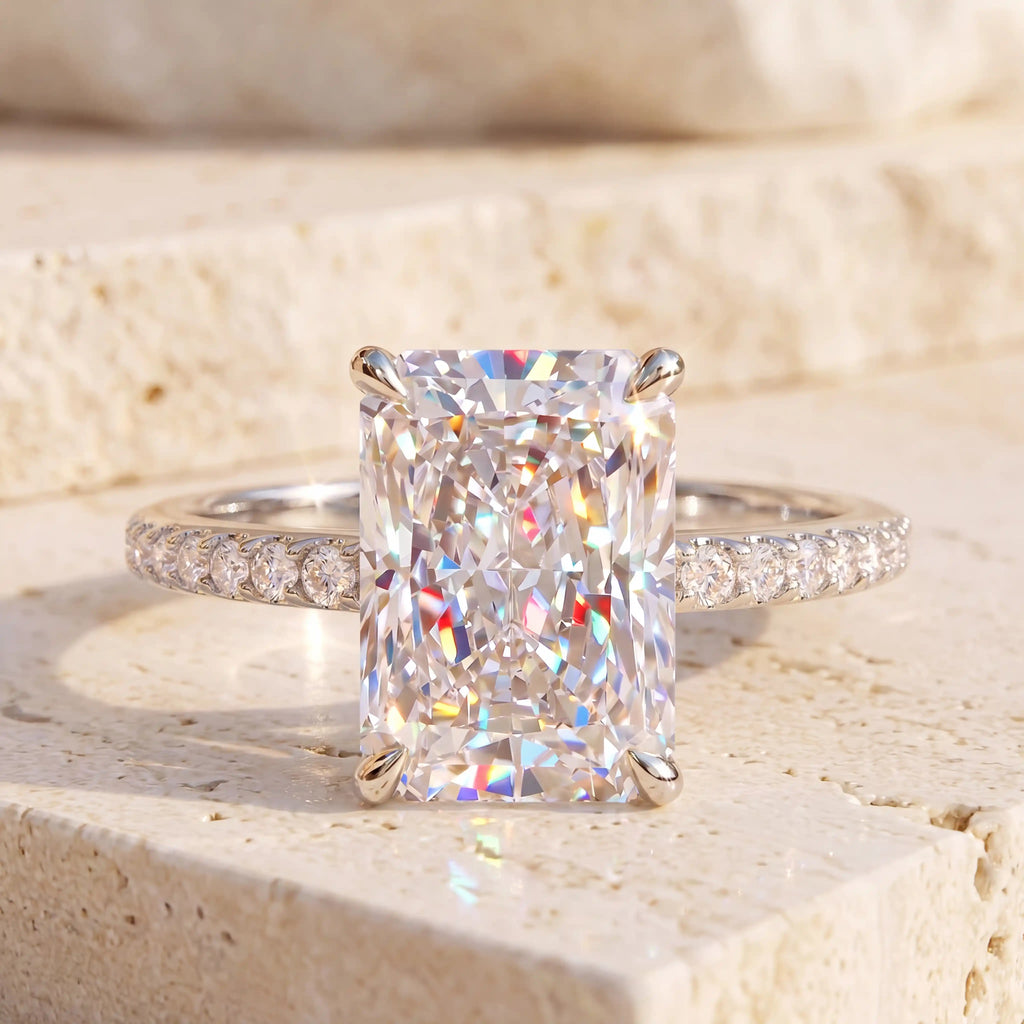 csandiva™ The "Timeless" 9.0ct Radiant Ring - Smart Luxury Alternative & Zero Anxiety Glamour | Claim 90% OFF Last Day🔥