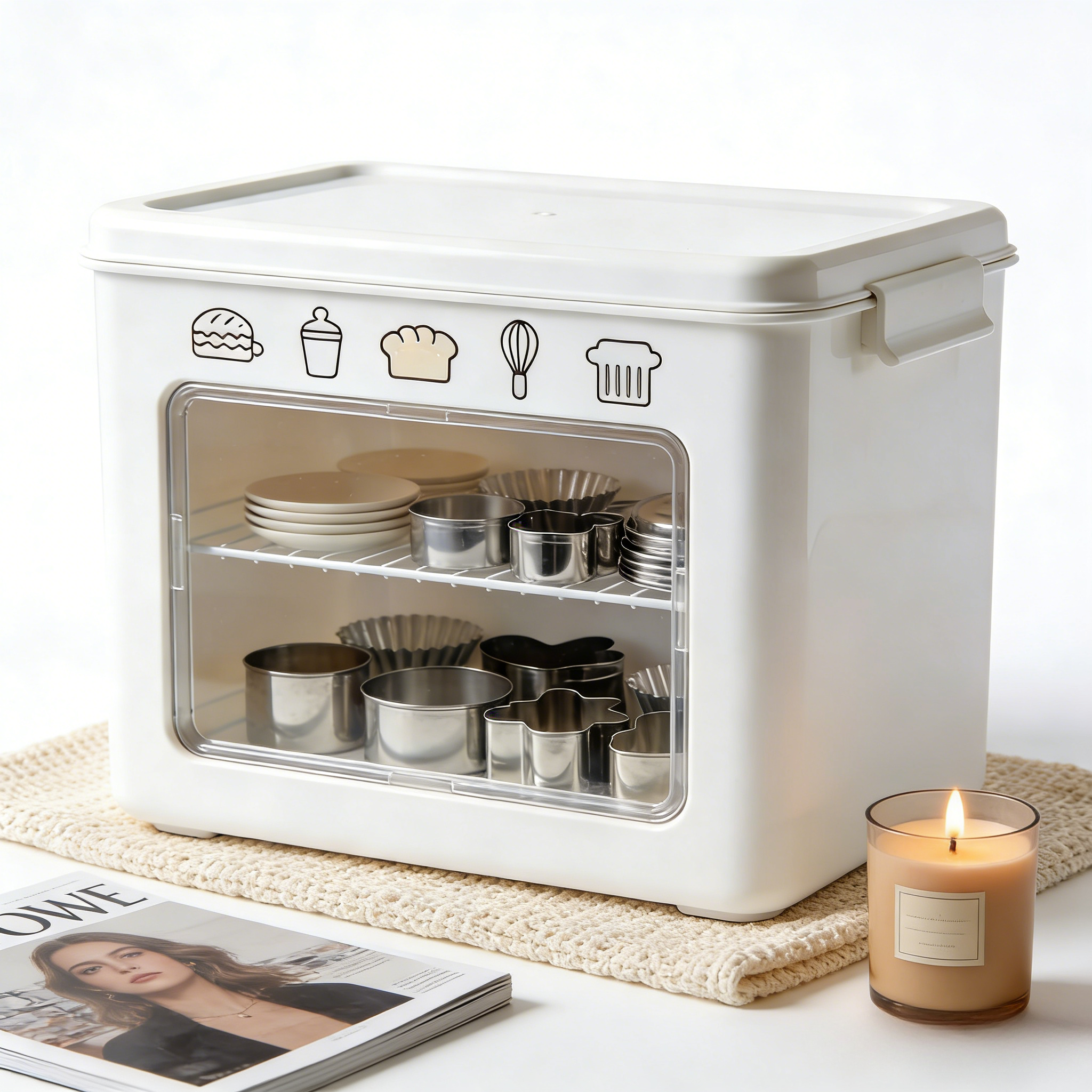 Stackable Pantry Organizer for Baking Tools