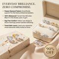 D-Color VVS1 Moissanite Stud Earrings — Exceptional Brilliance, Lightweight Comfort & Everyday Luxury Without the Diamond Price | Gold or Silver | Last Day Sale-90% OFF🔥