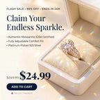 csandiva™ The "Everlasting" 5.0ct Adjustable Halo Ring - Comfort Fit & Travel-Safe Brilliance | Claim 90% OFF Today🔥