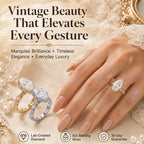 A Timeless Heirloom-Inspired Marquise Ring With Unforgettable Diamond Brilliance | Last Day Sale-90% OFF🔥