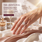 The Crown Oval™ — The Hand-Flattering 1–6 CT Lab-Grown Diamond Ring Designed to Make Your Fingers Look Longer and Every Outfit Feel Instantly More Elegant-Last Day Sale-90% OFF🔥