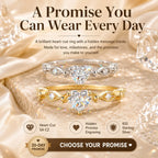 A Promise You Can Wear Every Day — Heart-Cut 5A CZ “I Promise You” Ring in 925 Sterling Silver | Gold or Silver | Last Day Sale-90% OFF🔥