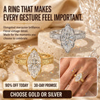 The Everbloom Marquise™ Lab-Grown Diamond Ring — An Elongated Floral Heirloom Design Made to Flatter Your Hand and Mark Every Meaningful Moment | Gold or Silver | Last Day Sale-90% OFF🔥