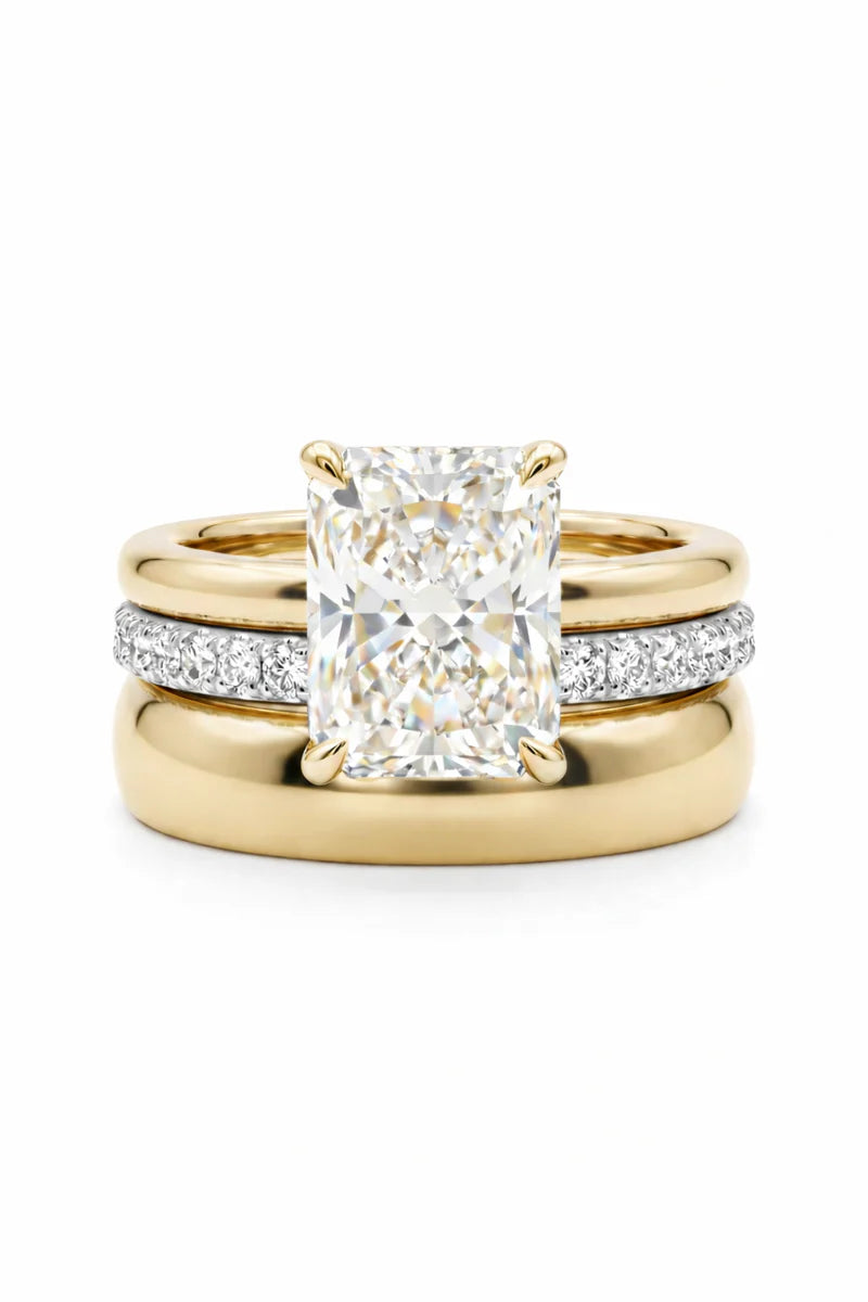 csandiva™ 3-Carat VVS1 Moissanite Ring Suite - Travel-Safe Brilliance & Elegant Heirloom Alternative | Claim 90% OFF Today🔥