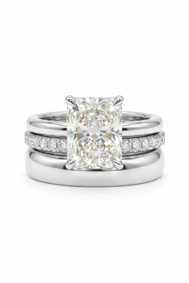 csandiva™ 3-Carat VVS1 Moissanite Ring Suite - Travel-Safe Brilliance & Elegant Heirloom Alternative | Claim 90% OFF Today🔥