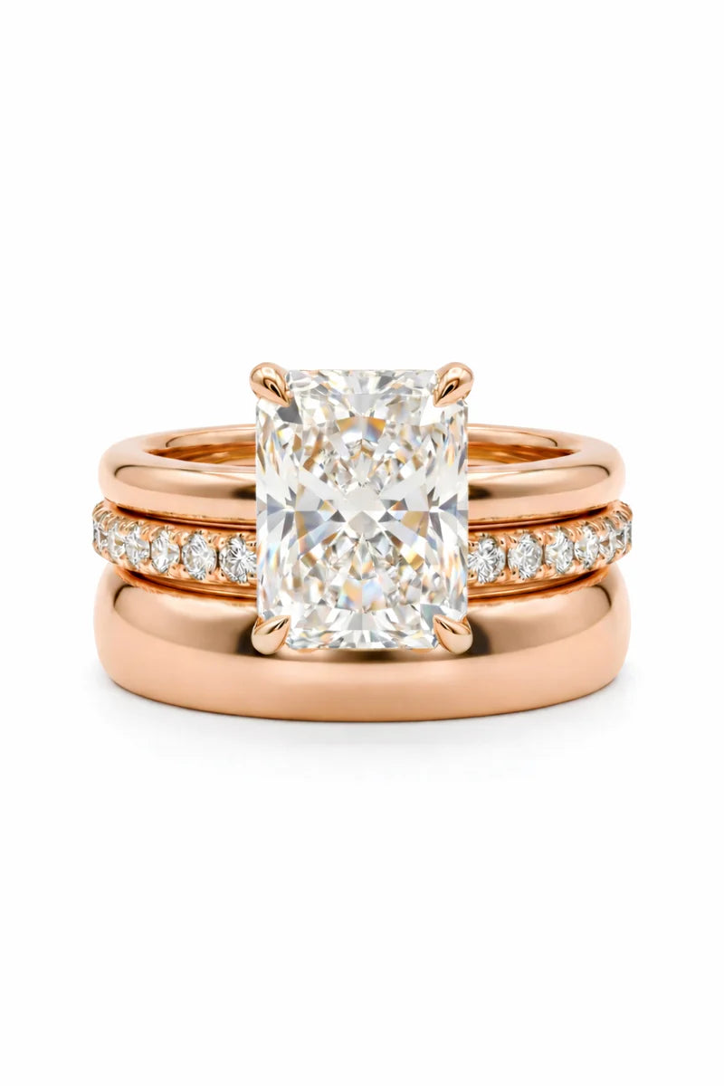 csandiva™ 3-Carat VVS1 Moissanite Ring Suite - Travel-Safe Brilliance & Elegant Heirloom Alternative | Claim 90% OFF Today🔥