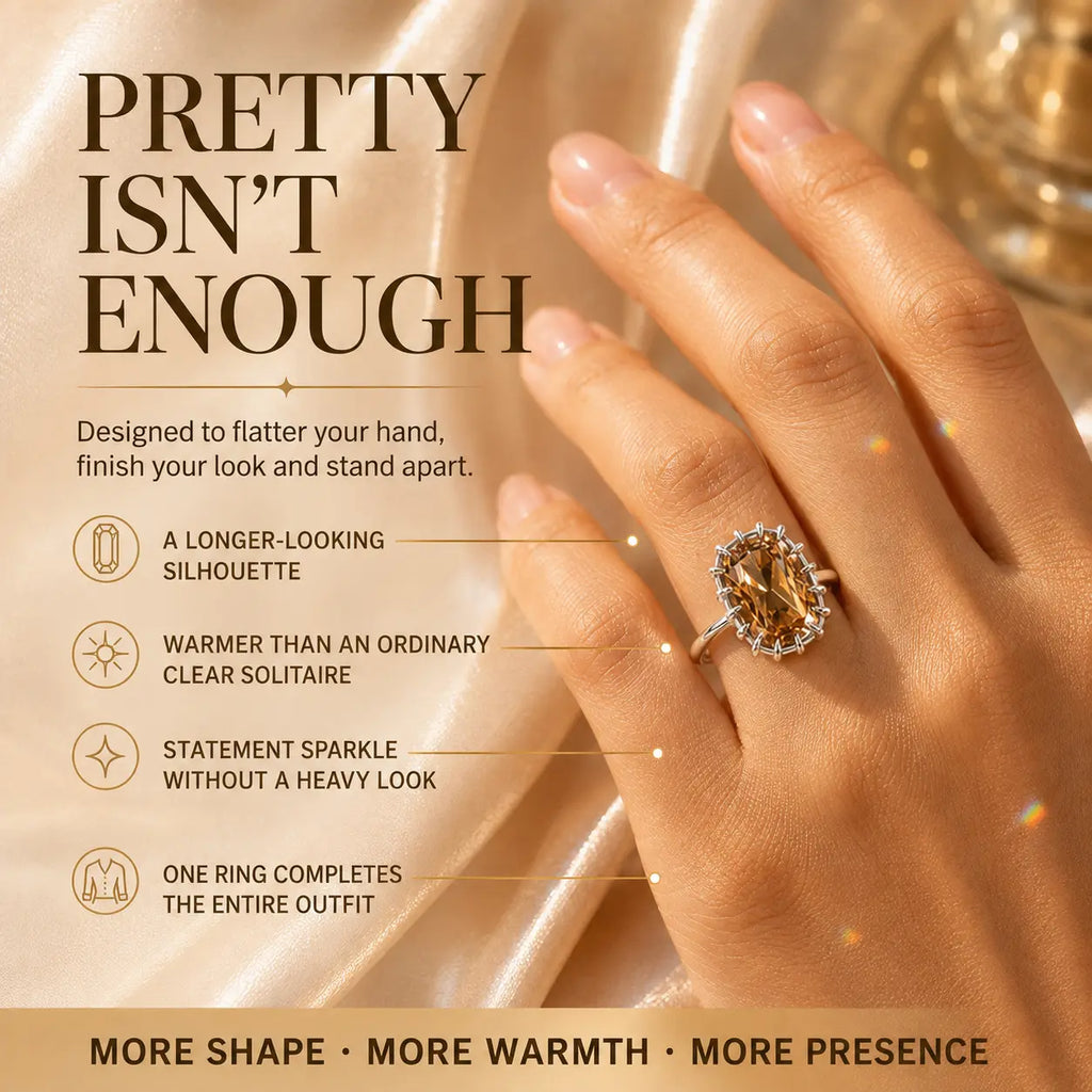 The Golden Hour Crown™ Elongated Cushion Lab-Grown Diamond Ring-Make Fingers Look Longer, Complete Every Outfit & Turn Everyday Moments Into Something Unforgettable | Gold or Silver | Last Day Sale-90% OFF🔥