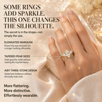 The Marquise Embrace™ Lab-Grown Diamond Three-Stone Ring – Elongated Brilliance, Flattering Elegance & Meaning for Every Chapter | Gold or Silver | Last Day Sale-90% OFF🔥