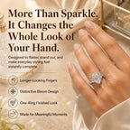 3ct Dutch Marquise Bloom Lab-Grown Diamond Ring — A Finger-Flattering Statement of Brilliant Sparkle & Custom-Look Elegance | Gold or Silver | Last Day Sale-90% OFF🔥