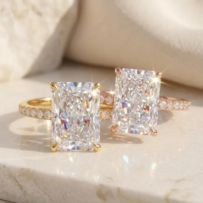 csandiva™ The "Timeless" 9.0ct Radiant Ring - Smart Luxury Alternative & Zero Anxiety Glamour | Claim 90% OFF Last Day🔥