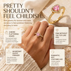 The Blush Promise™ Pink Heart Halo Ring — Grown-Up Romance, Made to Mean More | Last Day Sale-90% OFF🔥