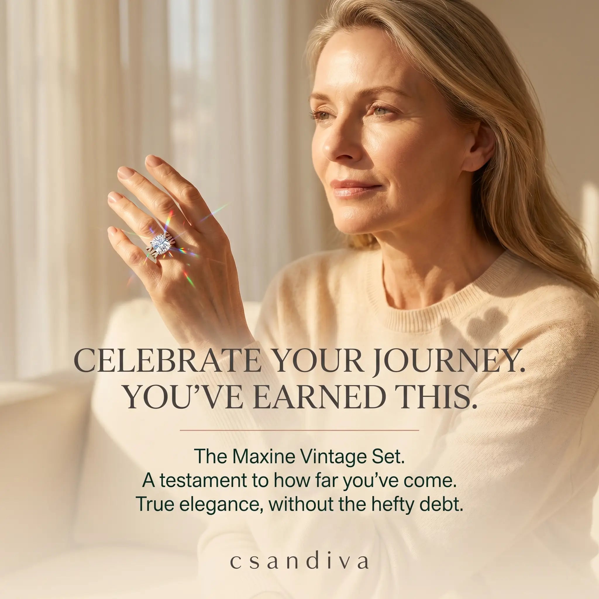 csandiva™ 3.0ct Vintage Nested Ring Suite - Smart Heirloom Alternative & Zero Anxiety Glamour | Claim 90% OFF Today🔥