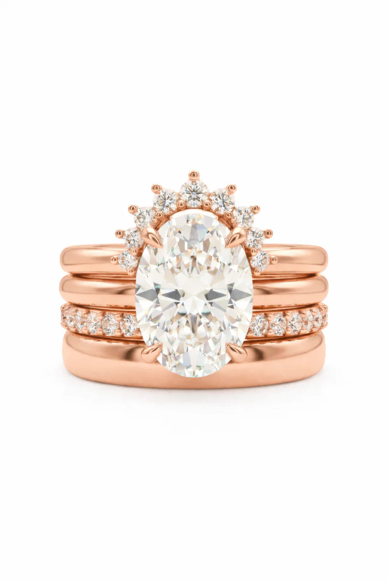 csandiva™ 3-Carat VVS1 Moissanite Ring Suite - Travel-Safe Brilliance & Elegant Heirloom Alternative | Claim 90% OFF Today🔥