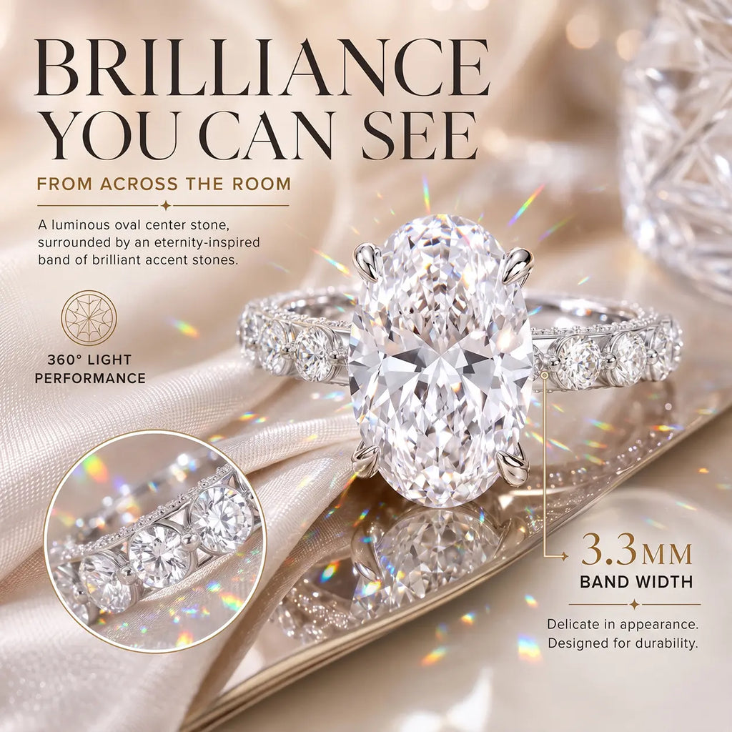 The Crown Oval™ — The Hand-Flattering 1–6 CT Lab-Grown Diamond Ring Designed to Make Your Fingers Look Longer and Every Outfit Feel Instantly More Elegant-Last Day Sale-90% OFF🔥