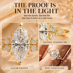 The Everglow Marquise™ Lab-Grown Diamond Ring — A Brilliant, Hand-Elongating Statement Made for Love, Milestones & Choosing Yourself | Gold or Silver | Last Day Sale-90% OFF🔥