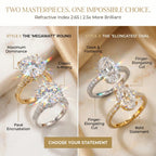 Csandiva™ The "Heiress" Flawless Moissanite Statement Ring | $15k Megawatt Brilliance, Passes Testers, Hypoallergenic (Sizes 4-15) | Last Day 90% OFF 🔥