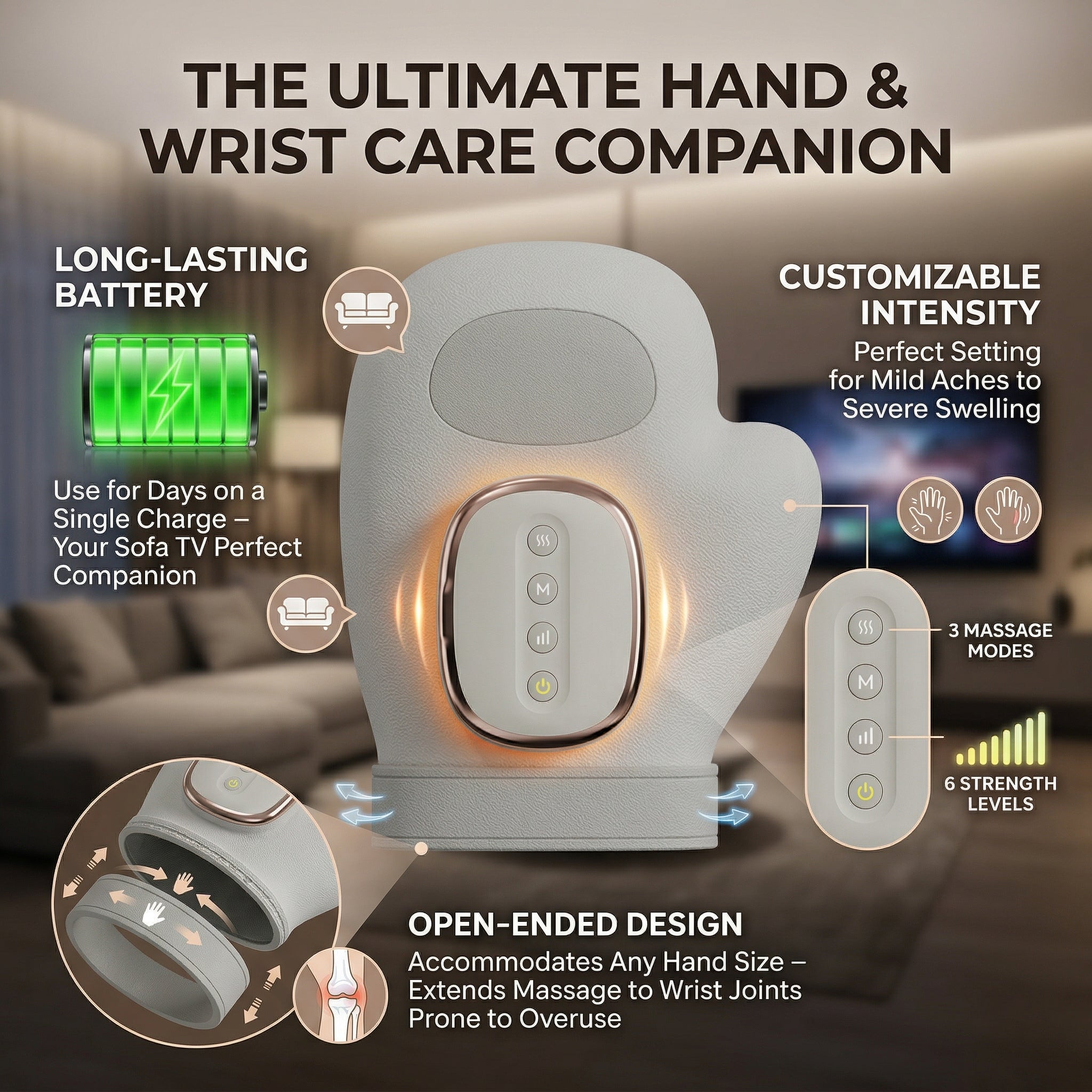 The Ultimate 3-in-1 Bionic Hand Massager: Instant, Drug-Free Relief for Arthritis & Numbness-Last Day Sale!🔥50% OFF