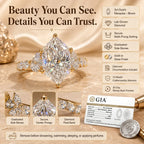 3ct Dutch Marquise Bloom Lab-Grown Diamond Ring — A Finger-Flattering Statement of Brilliant Sparkle & Custom-Look Elegance | Gold or Silver | Last Day Sale-90% OFF🔥