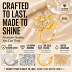 Lucky Clover Spinner Ring – Wear Your Luck, Spin Into Calm | 925 Sterling Silver & Lab-Grown Diamond Sparkle | Gold or Silver | Last Day Sale-90% OFF🔥