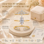 Three Rings, One Love Story — The Complete 3-Piece Marquise Moissanite Bridal Stack for the Promise, the Yes, and Forever After | Gold or Silver | Last Day Sale-90% OFF🔥