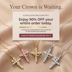 csandiva™ 14K Gold Rotatable Crown Cross Necklace - Discreet Anxiety Relief & Elegant Faith Jewelry | Claim 90% OFF Today🔥