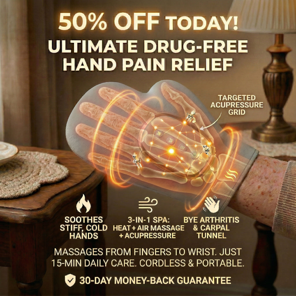 The Ultimate 3-in-1 Bionic Hand Massager: Instant, Drug-Free Relief for Arthritis & Numbness-Last Day Sale!🔥50% OFF