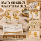 The Three Wishes™ Asymmetric Sparkle Hoop Earrings, One Piercing, A Whole Look — Asymmetric Triple-Row Sparkle Hoop Earrings with Floating Pear, Round & Heart Charms | Gold or Silver | Last Day Sale-90% OFF🔥