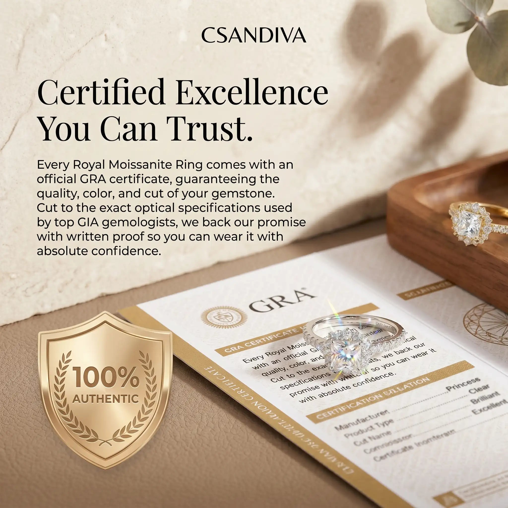 Csandiva™ Hand-Forged Vintage Moissanite Crown Ring | Butter-Smooth Micro-Pavé, Hypoallergenic Elegance | 90% OFF Last Day 🔥