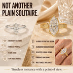 The Everbloom Marquise™ Lab-Grown Diamond Ring — An Elongated Floral Heirloom Design Made to Flatter Your Hand and Mark Every Meaningful Moment | Gold or Silver | Last Day Sale-90% OFF🔥