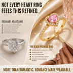 The Blush Promise™ Pink Heart Halo Ring — Grown-Up Romance, Made to Mean More | Last Day Sale-90% OFF🔥
