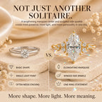 The Everglow Marquise™ Lab-Grown Diamond Ring — A Brilliant, Hand-Elongating Statement Made for Love, Milestones & Choosing Yourself | Gold or Silver | Last Day Sale-90% OFF🔥