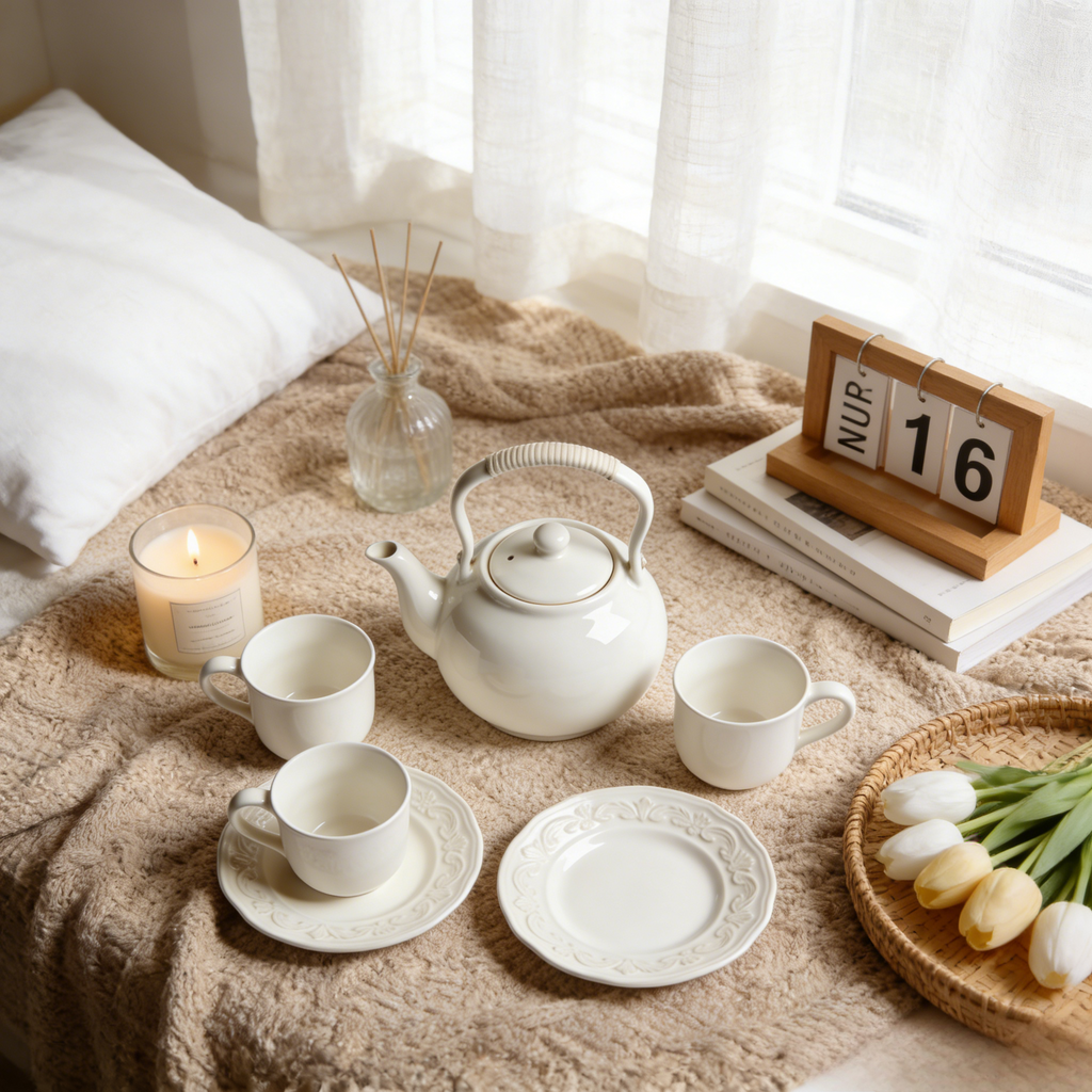 Minimalist Porcelain Tea Set