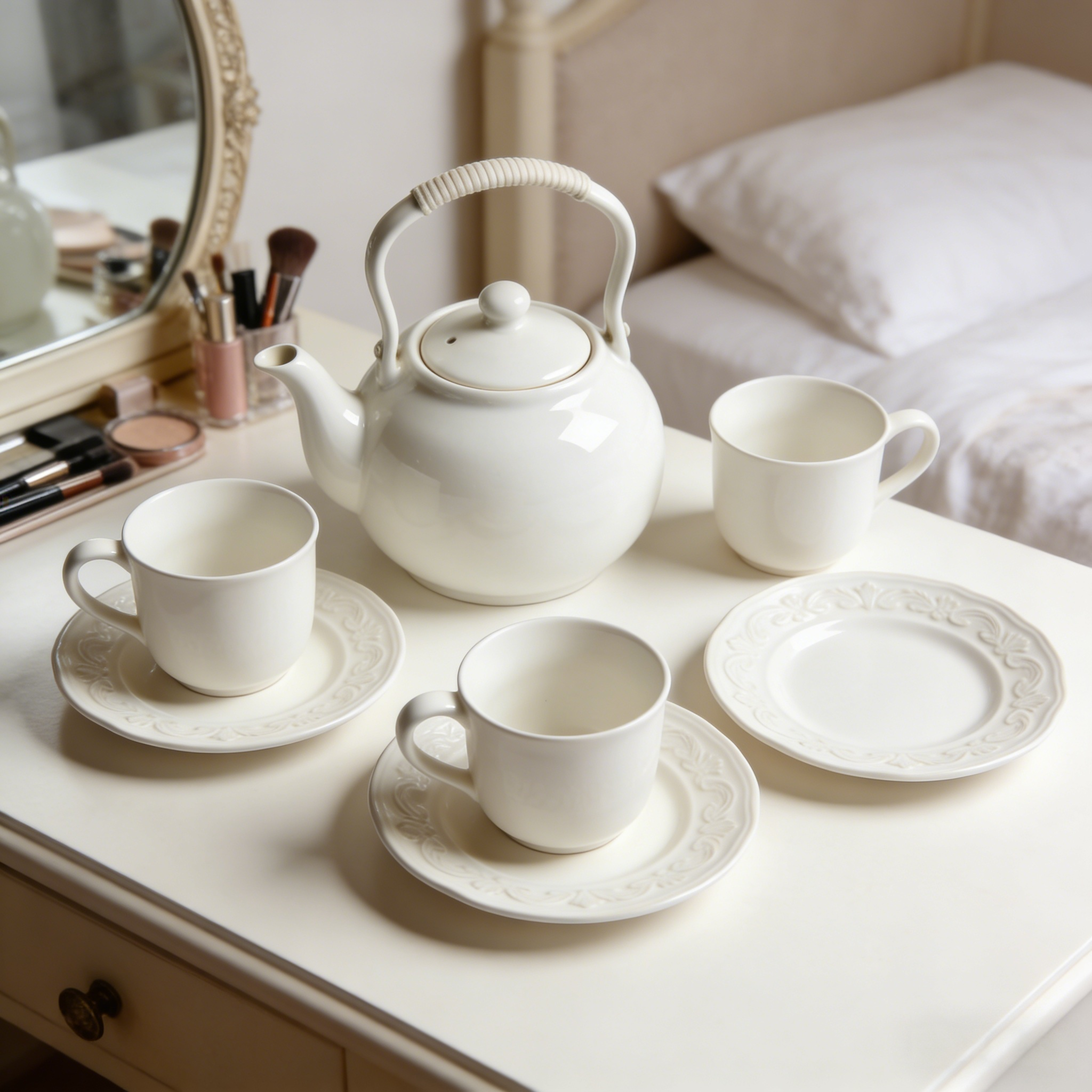Minimalist Porcelain Tea Set